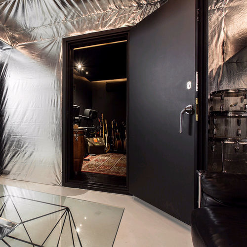 Interior soundproof door - RS10  - Acústica Integral - metal / swing / contemporary