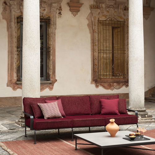 Compact sofa - STRESA 103 - RODA - classical style / outdoor / aluminum