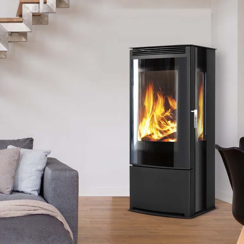 Wood heating stove - ANAYA TRI-VISION - SUPRA FRANCE - 5 kW...10 kW / free-standing / 3-sided