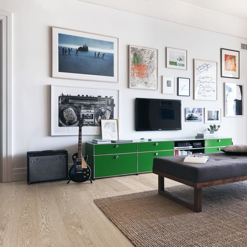 Solid parquet floor - FP 188 NATUR VANILLA - Karelia - oak / matte / lacquered