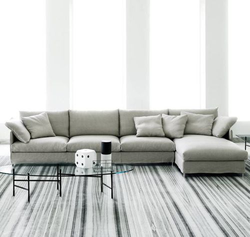Modular sofa - CHEMISE - Living Divani - contemporary / fabric / leather