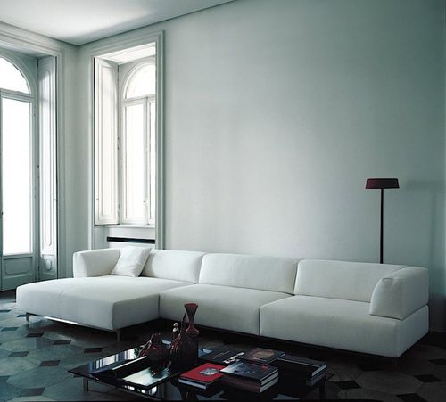 Modular sofa - METRO² - Living Divani - contemporary / fabric / leather