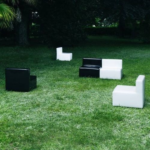 Contemporary fireside chair - CABRIO - Living Divani - fabric / leather / plywood