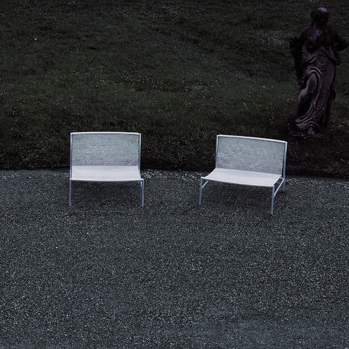 Contemporary fireside chair - HI TECH - Living Divani - fabric / leather / stainless steel
