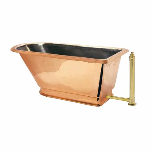 Oval bathtub - CHARLOTTE - JANDELLE - free-standing / copper