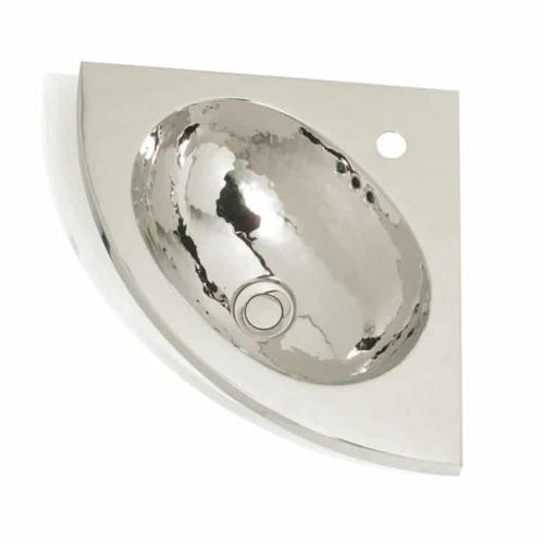 Wall-mounted washbasin - SWANN - JANDELLE - copper / corner / contemporary