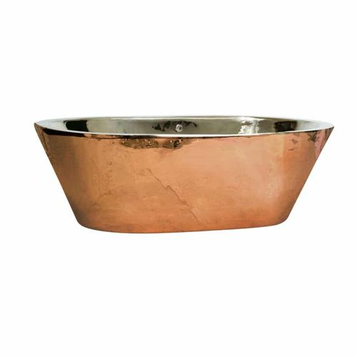 Oval bathtub - MARIANNE - JANDELLE - free-standing / copper