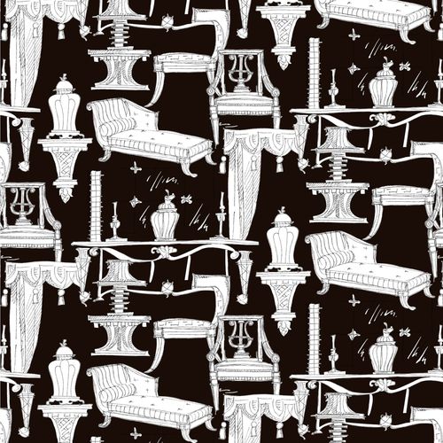 Upholstery fabric - LORENZO CASTILLO VOLUME II: BLANCA - Gastón y Daniela - patterned / cotton