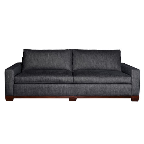 Contemporary sofa - SAX - Gastón y Daniela - fabric / black / 2-person