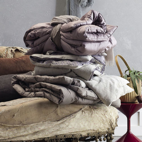 Cotton quilt cover Twils linen / wool / plain