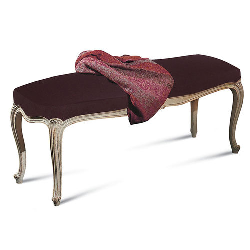 Louis XV style upholstered bench - ART. 0918 - SALDA ARREDAMENTI - fabric / beech base