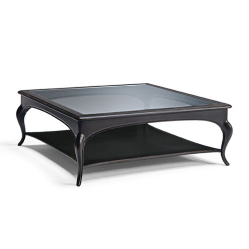 Louis XV style coffee table - ART. 8586 Q - SALDA ARREDAMENTI - beech / crystal / square