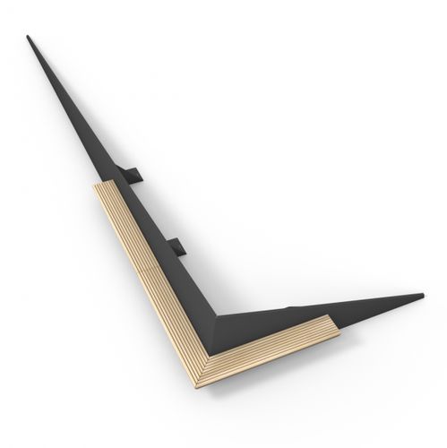 Contemporary public bench - CLIFFHANGER WALLS - Streetlife - wooden / with backrest / without armrests
