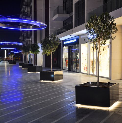 Square planter - SHRUBTUBS - Streetlife - COR-TEN® steel