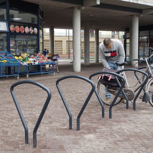 Floor-mounted bike rack - CLIP - Streetlife - for public space / galvanised steel / stainless steel