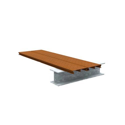 COR-TEN® steel deck board - DOTSDECK&reg; - Streetlife - non-slip / for walkways