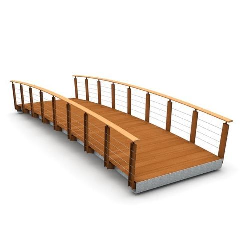 COR-TEN® steel bridge - BOLD - Streetlife - stainless steel / galvanised steel / composite
