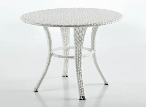 Contemporary table - IMPERIA - Dolcefarniente by DFN srl - resin wicker / resin base / round