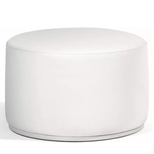Contemporary side table - Moon Island - MANUTTI - leather / aluminum base / leather base