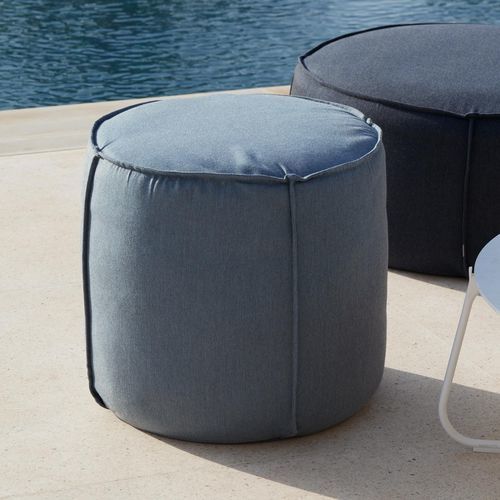 Contemporary pouf - Touch  - MANUTTI - fabric / round / upholstered