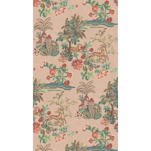 Contemporary wallpaper - KNIGHT'S TALE - GP & J BAKER - fabric / nature pattern / wallpaper look