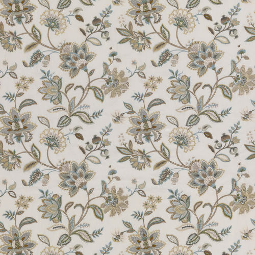 Curtain fabric - LANGLEY - GP & J BAKER - floral / polyester / linen