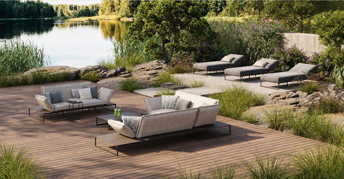 Modular sofa - FLORA - FISCHER MÖBEL - corner / design / outdoor