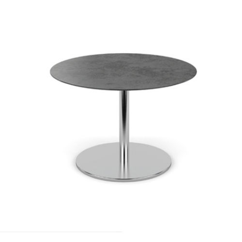 Contemporary bistro table - SWING - FISCHER MÖBEL - cement / laminate / stainless steel base