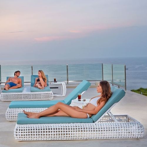 Contemporary sun lounger DYNASTY SKY LINE DESIGN Sunbrella