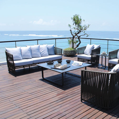 Contemporary sofa - MILANO  - SKY LINE DESIGN - outdoor / fabric / rope