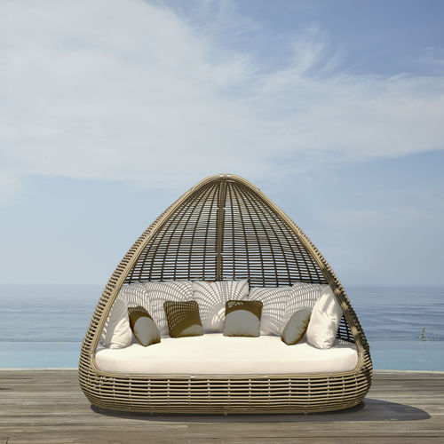 Canopy garden bed - SHADE KUBU - SKY LINE DESIGN - double / contemporary / fabric