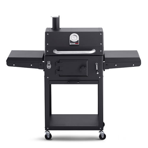 Charcoal barbecue - XENON - GRAND HALL - on casters / cast iron