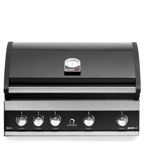 Gas barbecue - Maxim G4 - GRAND HALL - fixed / free-standing / cast iron