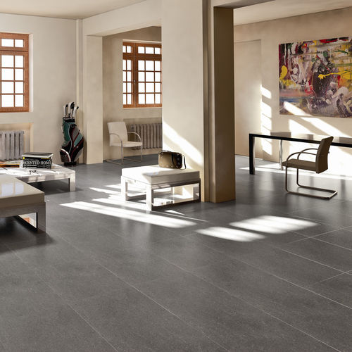 Porcelain stoneware tile - BASALTO GRIGIO - Ariostea - satin / structure / indoor