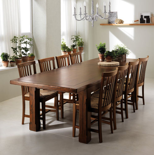 Traditional table - CASALE - SCAVOLINI - solid wood / wood veneer / particle board