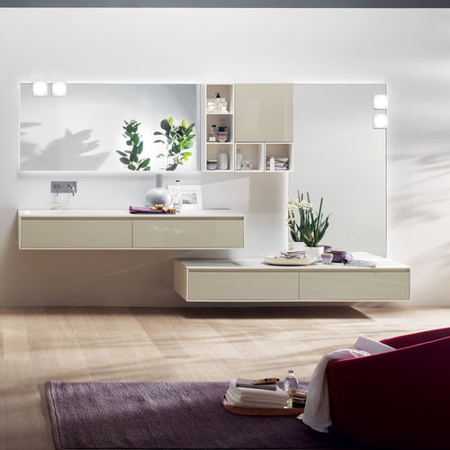 Contemporary bathroom - RIVO - SCAVOLINI - ceramic / glass / stone