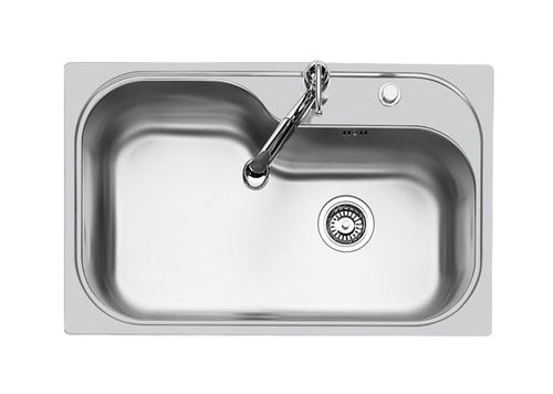 Single-bowl kitchen sink - TORNADO.STD - 1579 660 - Foster spa - without drainboard / stainless steel / overmount