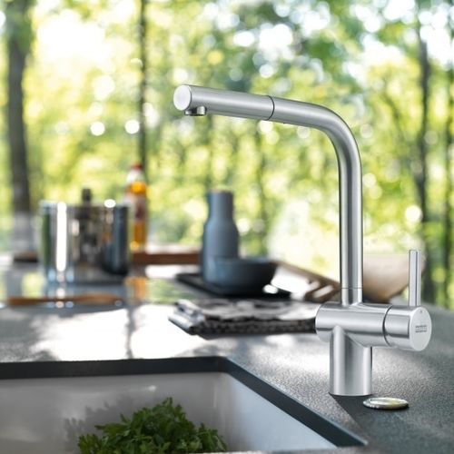 Countertop mixer tap - Atlas Neo  - FRANKE HOME SOLUTIONS - stainless steel / indoor / 1-hole