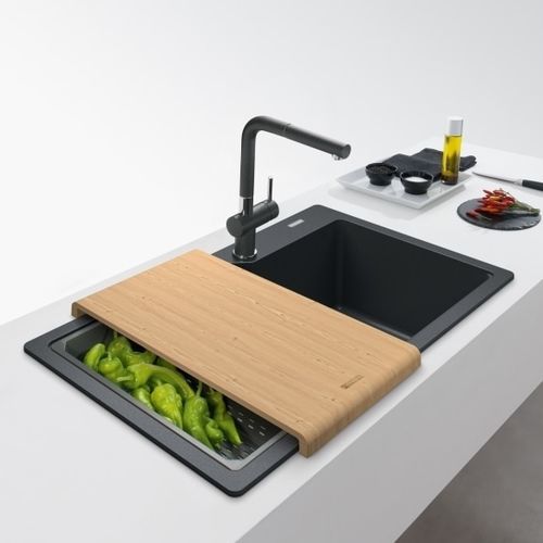 Bamboo cutting board - ChB - FRANKE HOME SOLUTIONS - natural finish / smoothed / home