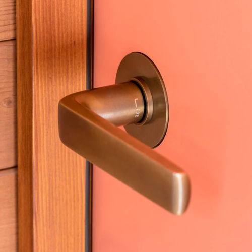 Door handle - 10 1267 - Franz Schneider Brakel FSB - aluminum / bronze / polished stainless steel