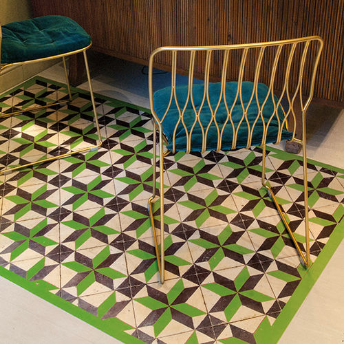 Contemporary rug - RAVELLO - Montecolino S.p.a. - geometric pattern / PVC / rectangular