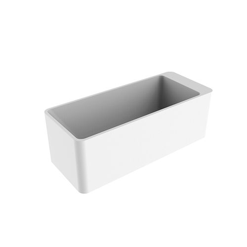 Free-standing bathtub - 6360-M5-8000 - JUSTIME - stone / white