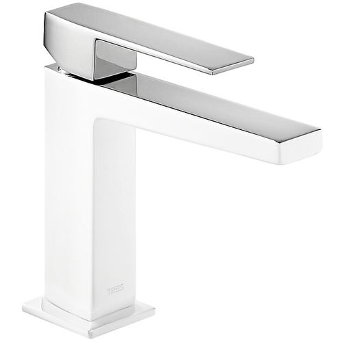 Washbasin mixer tap - SLIM EXCLUSIVE: 20210301BLD - TRES Grifería - countertop / chromed metal / bathroom
