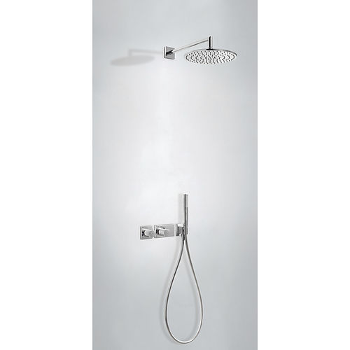 Recessed wall shower set - STUDY EXCLUSIVE: 20735201 - TRES Grifería - contemporary / with hand shower / thermostatic