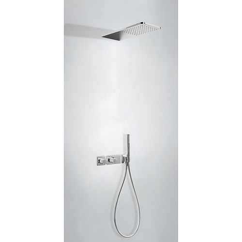 Recessed wall shower set - BLOCK SYSTEM®: 20735202 - TRES Grifería - contemporary / with hand shower / thermostatic