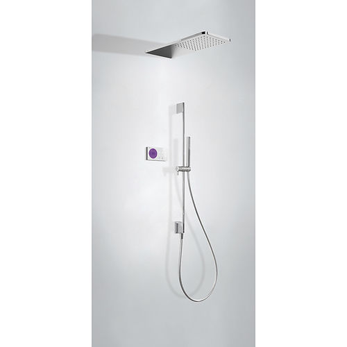 Recessed wall shower set - SHOWER TECHNOLOGY: 09286582 - TRES Grifería - contemporary / with hand shower / thermostatic