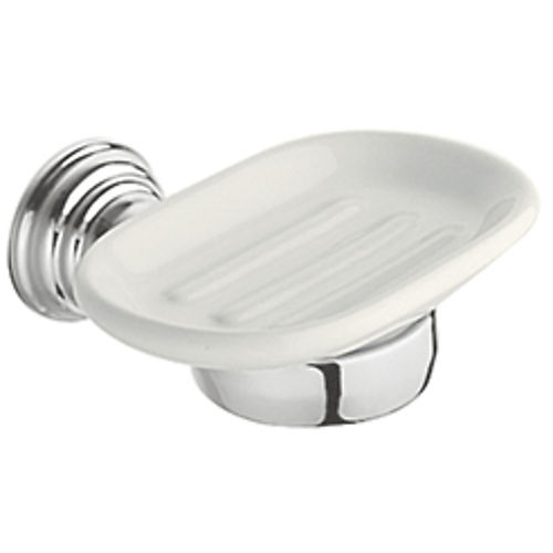 Wall-mounted soap dish - RETRO-TRES: 12463610 - TRES Grifería - metal / ceramic