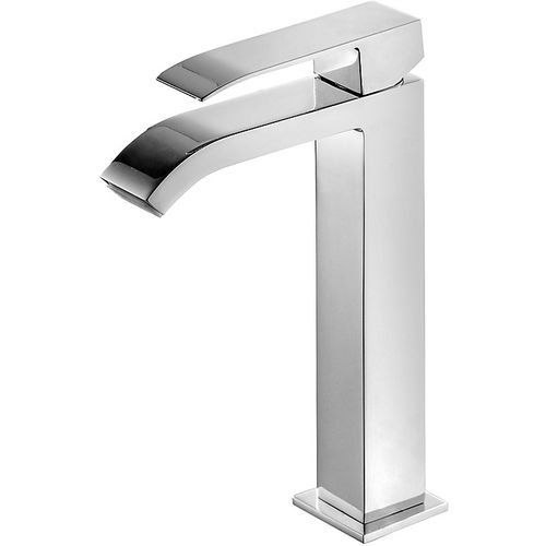 Washbasin mixer tap - CUADRO-TRES: 00661001 - TRES Grifería - countertop / chromed metal / bathroom
