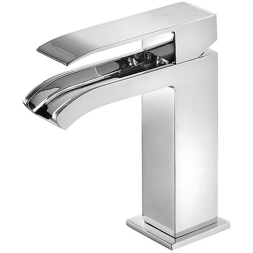 Washbasin mixer tap - CUADRO-TRES: 00611001 - TRES Grifería - countertop / chromed metal / bathroom