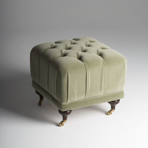 Traditional pouf - OTTOMAN - Mantellassi 1926 - fabric / leather / round